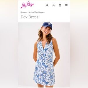 🌸NWT Lilly Pulitzer Dev Dress in Resort White Barefoot Beachcombers